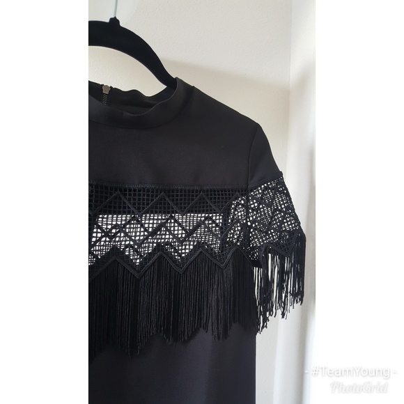Laundry by Shelli Segal Fringe Shift Dress - Picture 3 of 5